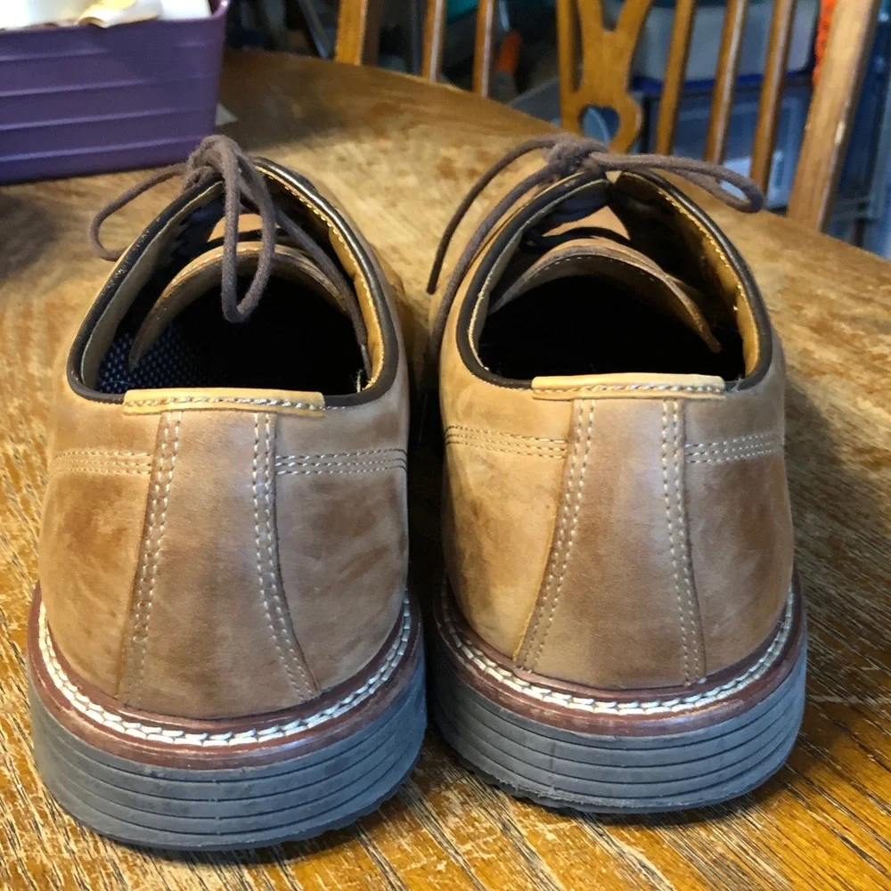 Johnston & Murphy Men's Casual Leather Derby Shoes - Tan